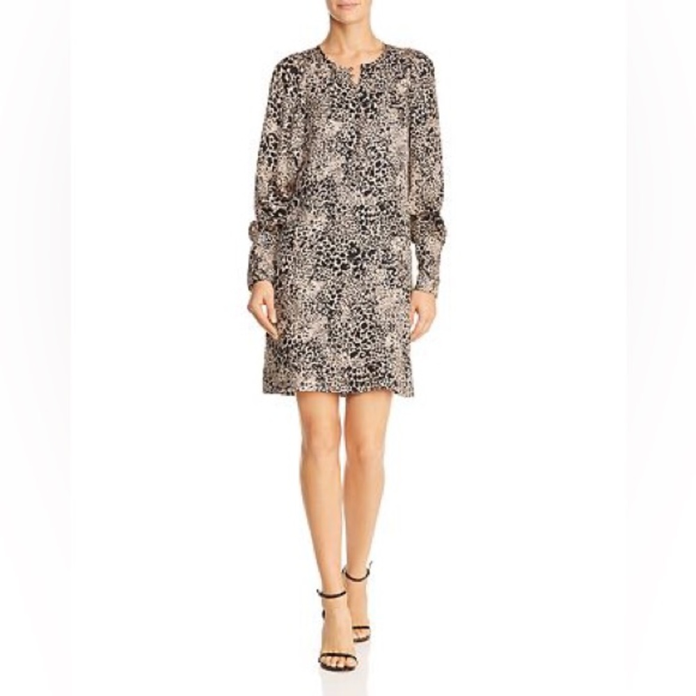 Leopard Rebecca Taylor long sleeve dress - Picture 2 of 4